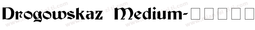Drogowskaz Medium字体转换